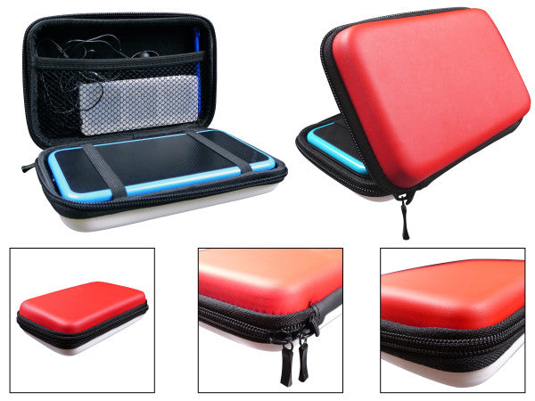 Subsonic - Estuche De ProteccióN Dura Para La Consola Y Accesorios, Color Rojo Y Blanco (Nintendo 2 DS - )