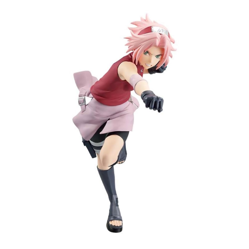 Banpresto Figura De Accion Haruno Sakura Naruto Shippuden, Vibration Stars 16cm Bp19550 Multicolor