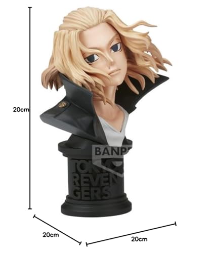 Banpresto Figura De AccióN Manjiro Sano Faceculptures Tokyo Revengers 10cm Bp19687 Multicolor