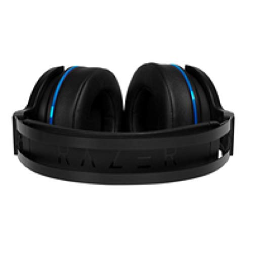 Razer Thresher Para Playstation Auriculares InaláMbricos Para Juegos Para PS4 - , PS5 y PC, auriculares inalámbricos, 16 horas de duración de la batería, control en los auriculares, almohadillas de cuero artificial, negro-azul