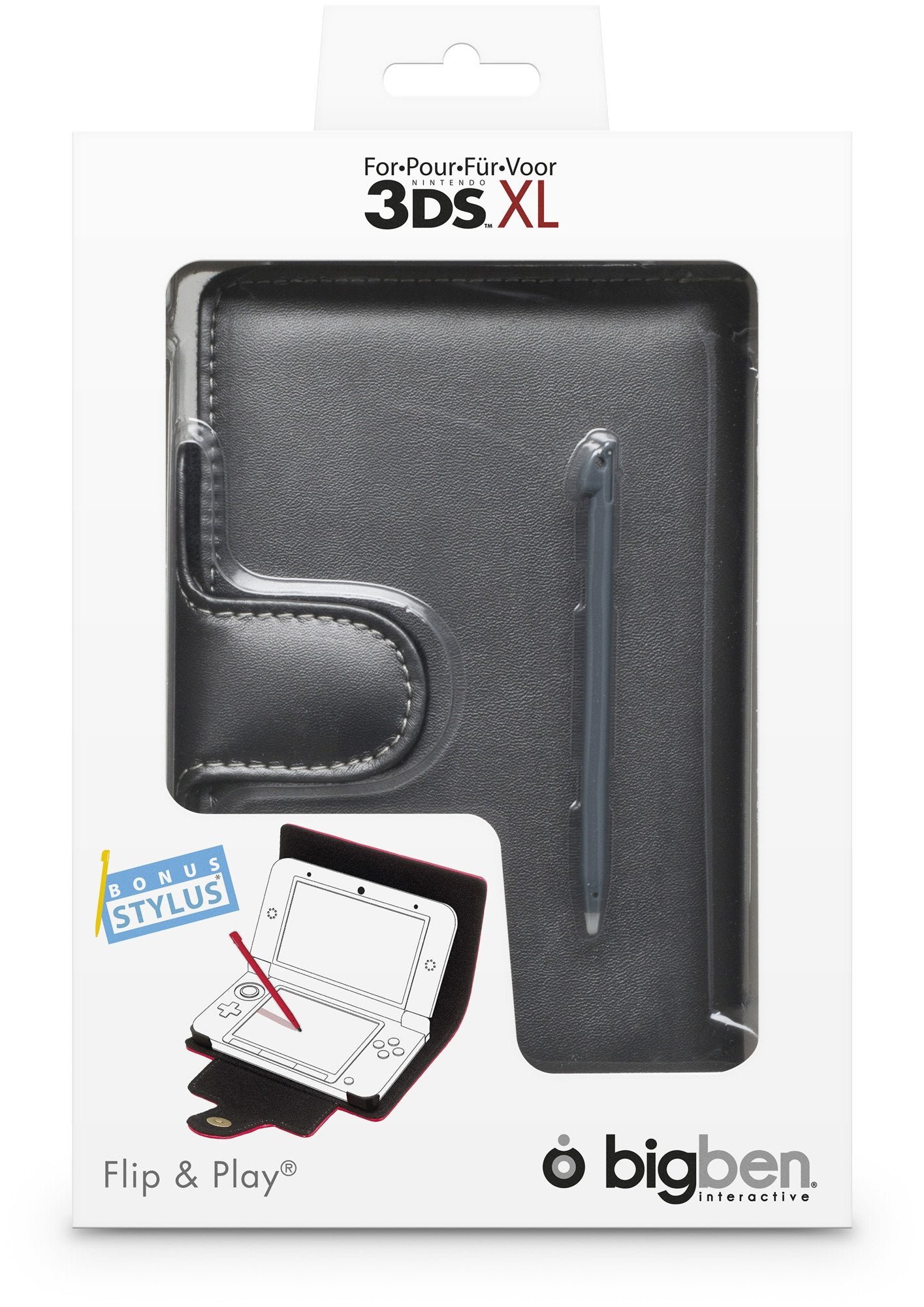 Nintendo 3DS XL - Housse de protection - modèle assorti : couleur noir, gris, bleu, rouge, rose [importation allemande]