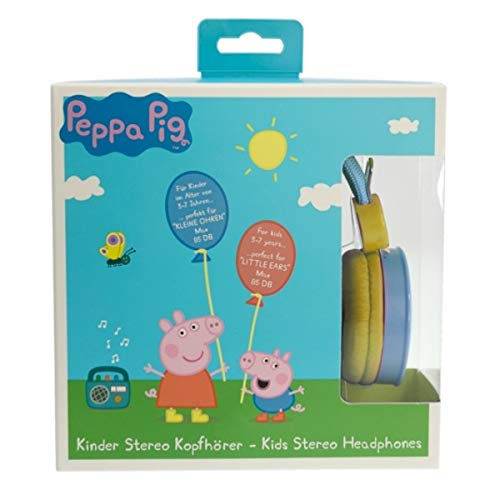 Casque pour enfants Peppa Pig Blue avec volume limité pour ENFANTS DE 3 À 7 ANS