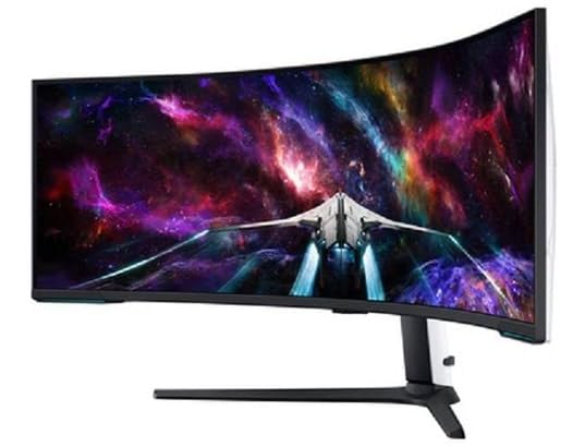 Monitor Gaming Ultrapanorámico Curvo Samsung Odyssey Neo G9 S57CG952NU 57'/ Dual UHD/ 1ms/ 240Hz/ VA/ Regulable en altura/ Blanco