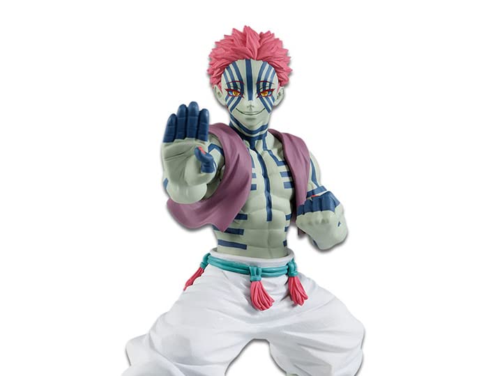 Banpresto Figura De Accion Demon Slayer: Kimetsu No Yaiba Vibration Stars-Kyojuro Rengoku & Akaza-(B:Akaza) Multicolor Bp17304 (200114)