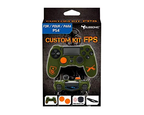 Subsonic - Funda Protectora Silicona Y Thumb Grip Caps Para Mando PS4 - FPS 2018