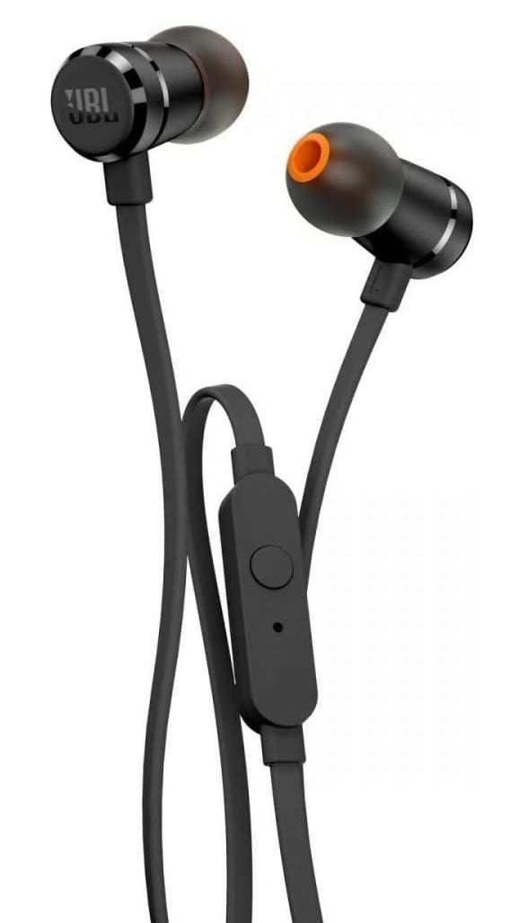 JBL T290 - Auriculares Intraaurales con el Potente Sonido Pure Bass de JBL (Aluminio), negro
