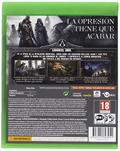 Assassin'S Creed: Syndicate XBOX - ONE PAL ESP - Nuevo