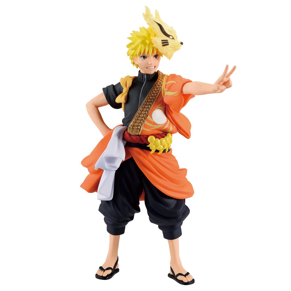 Banpresto, Figurine Naruto Uzumaki Naruto Shippuden (Costume d'animation 20e anniversaire) 16 cm, Multicolore BP88196