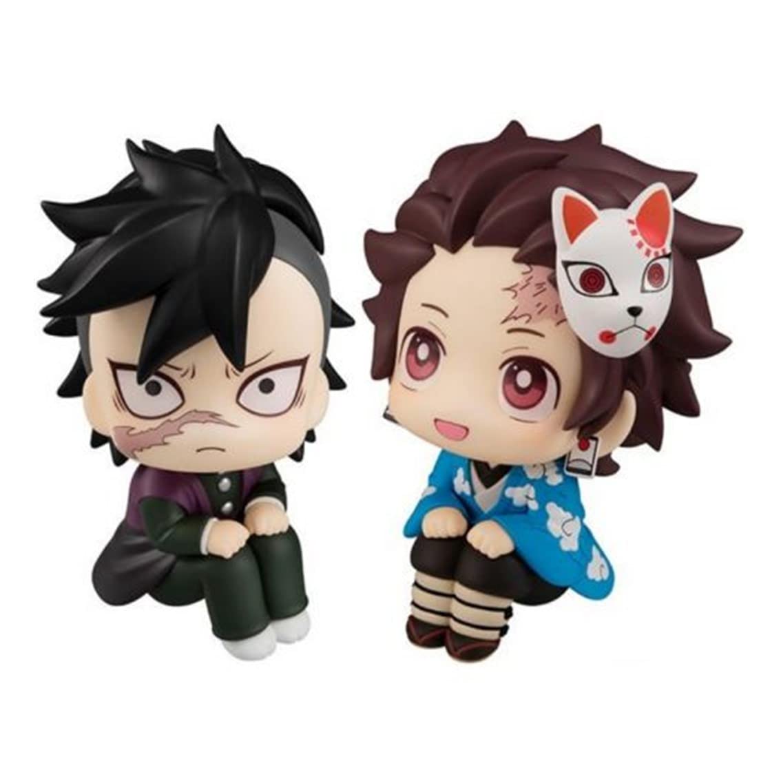 Megahouse Juego De 2 Figuras Look Up Genia Y Tanjirro Kamado Prueba Final Gifts