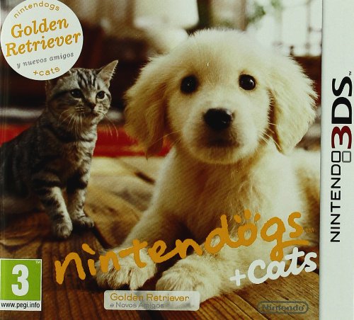 Nintendo 3DS - Nintendogs + Gatos: Golden Retiever