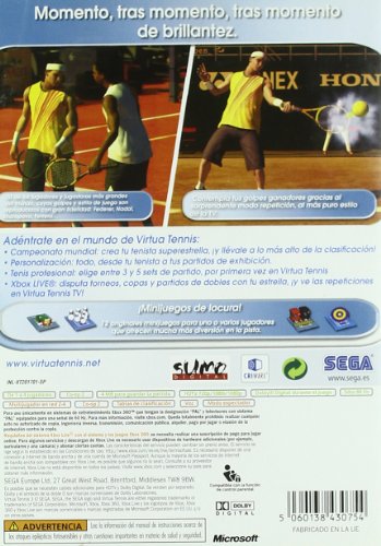 SEGA Virtua Tennis 3 - Videojuego Realista de Tenis con Gráficos Impresionantes y Alta Personalización