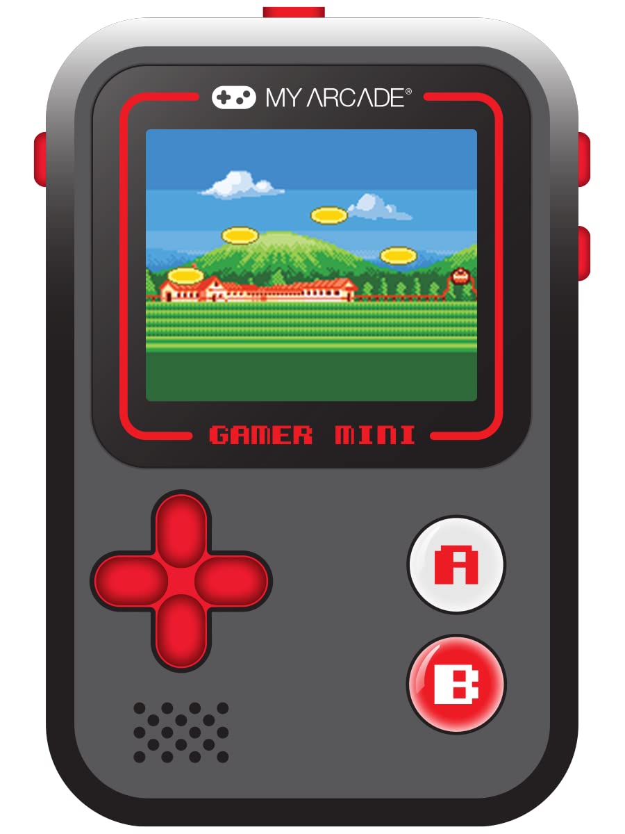 Gamer Mini Classic 160 En 1 Noir Gris Rouge