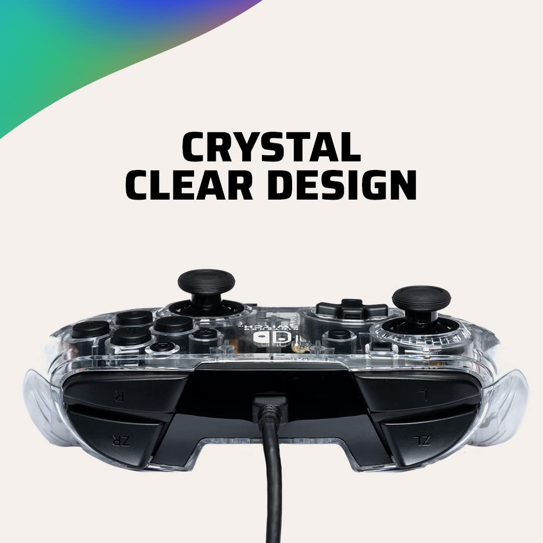 Manette filaire PDP Afterglow Deluxe, noire (prismatique) (Nintendo Switch)