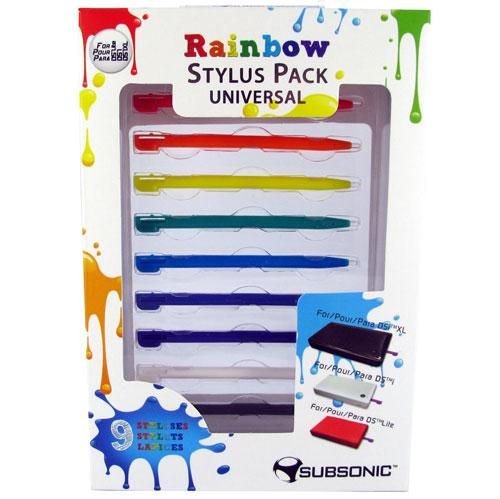Subsonic 3D Rainbow Pack Exclus - Ensemble d'accessoires pour console compatible avec Nintendo 3DS