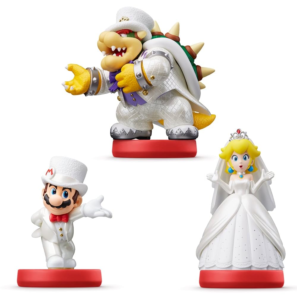 Nintendo - Amiibo Mario, Peach, Bowser (Pack De 3)