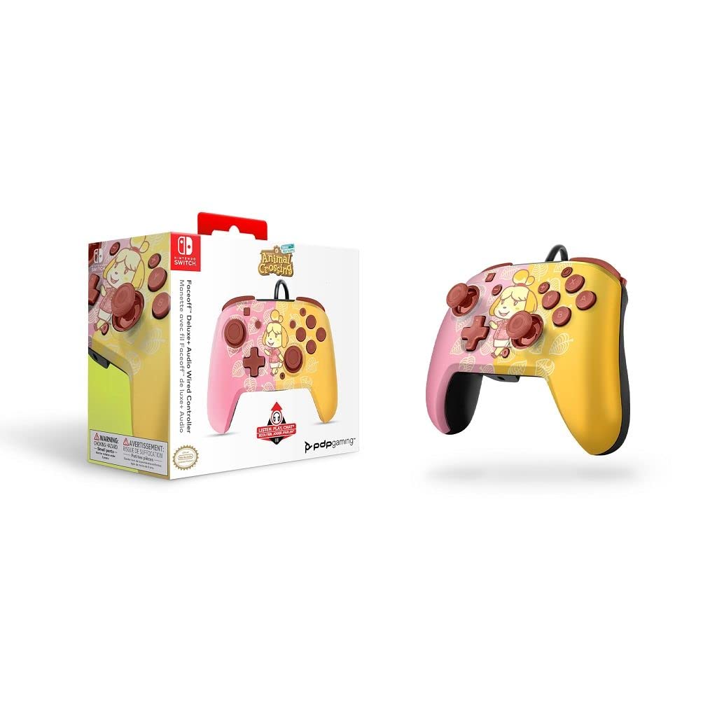 PDP Switch Rematch Manette filaire ISABELLE sous licence officielle Nintendo - Boutons, sticks, déclencheurs et palettes personnalisables - Manettes ergonomiques