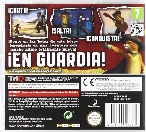 El Gato Con Botas Nintendo 3DS - Pal ESP - Nuevo