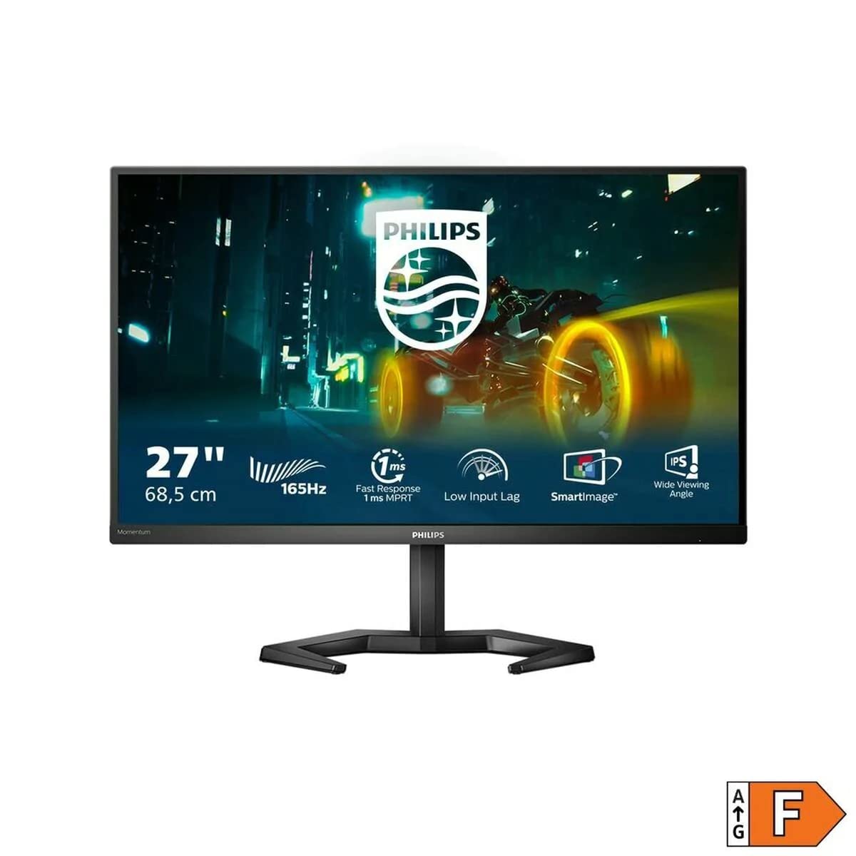 Monitor Gaming Philips 27M1N3200ZA 27'/ Full HD/ 1ms/ 165Hz/ IPS/ Regulable en altura/ Multimedia/ Negro