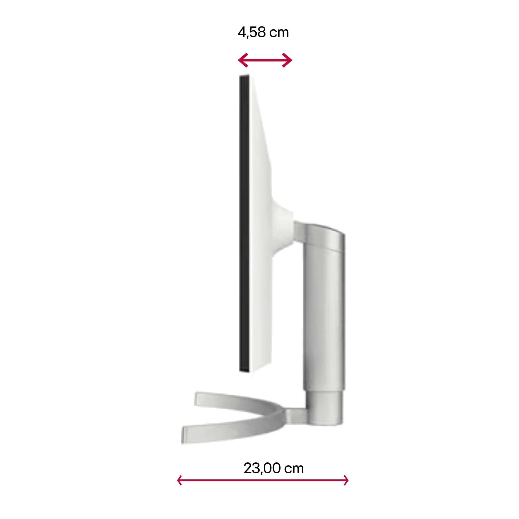 Monitor Gaming Polivalente LG 27UL550P-W 27'/ 4K/ 5ms/ 60Hz/ IPS/ Regulable en altura/ Plata