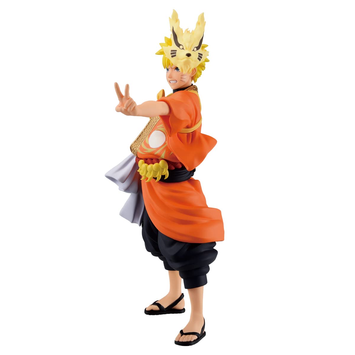 Banpresto, Figurine Naruto Uzumaki Naruto Shippuden (Costume d'animation 20e anniversaire) 16 cm, Multicolore BP88196