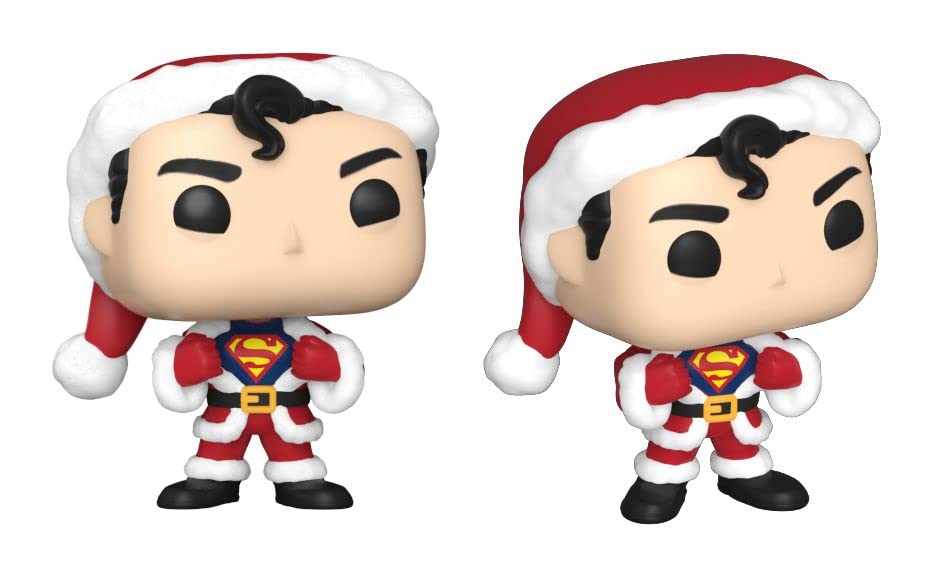 Funko Pocket Pop! Dc Holiday - Superman - Tree Holiday Box 4 Pieces - Dc Comics - Llavero - Minifigura De Vinilo Coleccionable Llavero Original - Relleno De Calcetines - Idea De Regalo