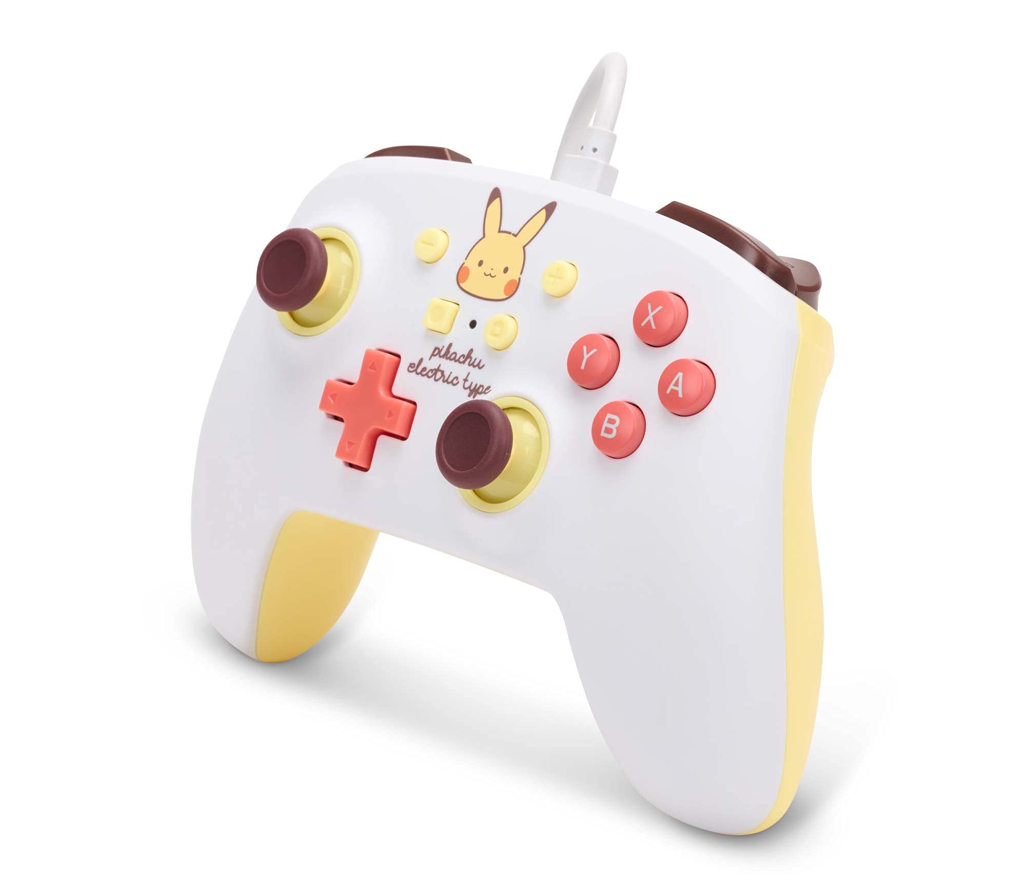 Mando Nintendo Switch Powera Mejorado Con Cable Pikachu Electric Type - Nuevo