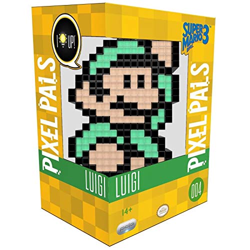 Pdp - Lampara De Sobremesa Pixel Pals Luigi - Mario Bros ( PS4 - ), Multicolor