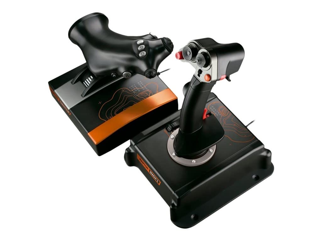 Fr-Tec - Flight Stick Raptor Mach 1 Hotas, Combo Controlador Palanca Y Acelerador Para Pc
