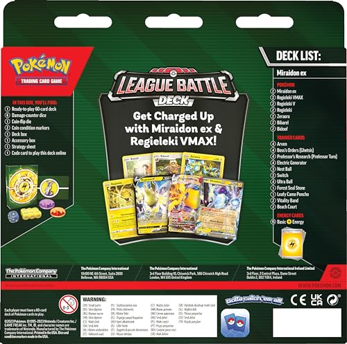 Pokemon PokéMon Tcg: Miraidon Ex League Battle Deck