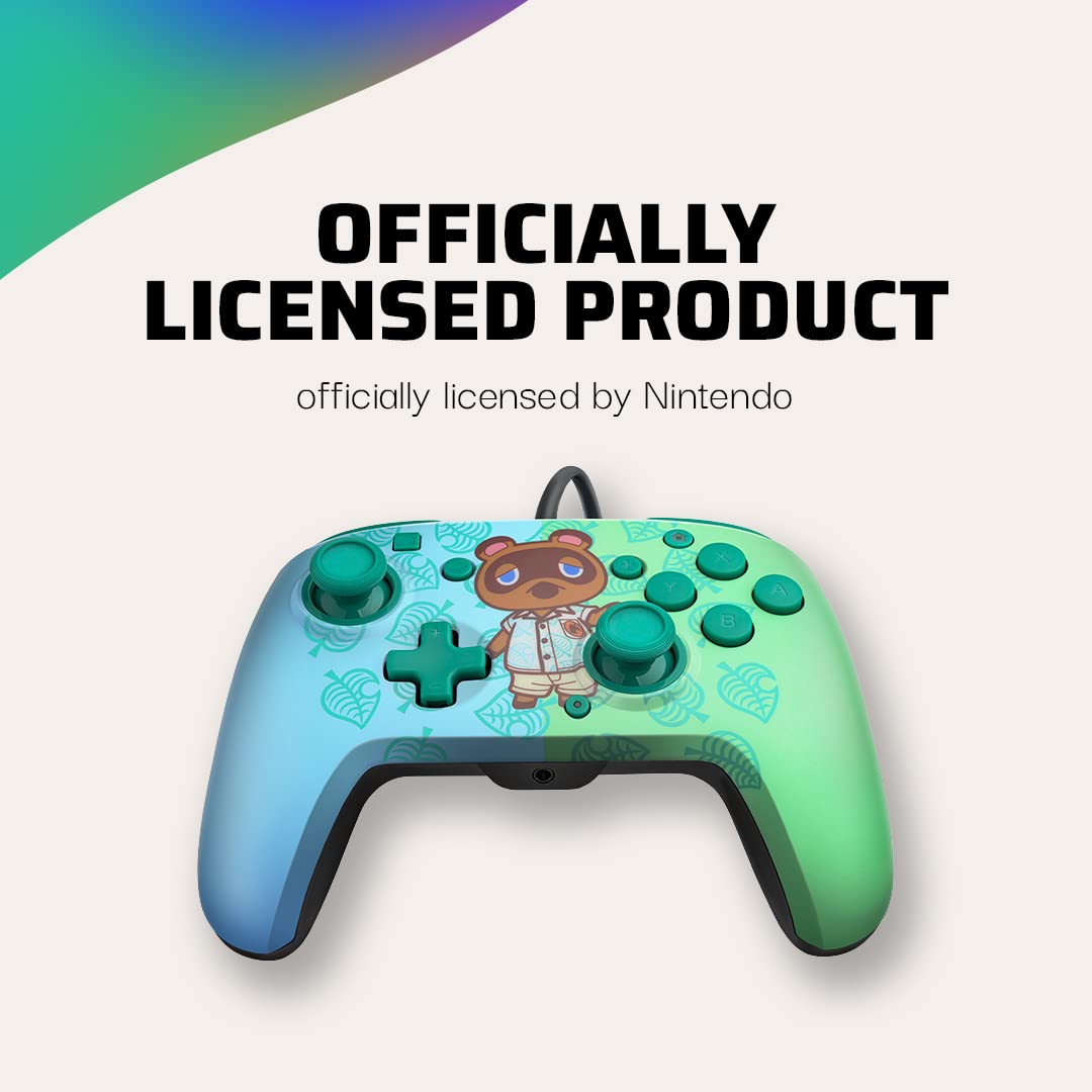 PDP - Manette filaire Nintendo Switch Faceoff Deluxe+ Audio Animal Crossing (Nintendo Switch)