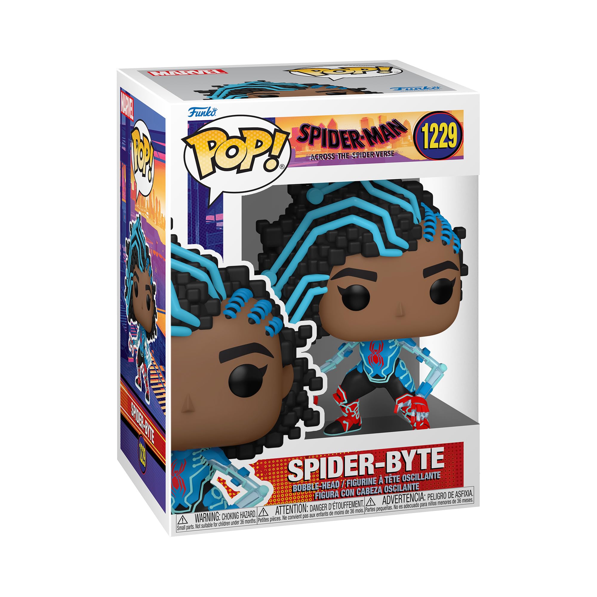 Funko Pop! Vinyl: Spider-Man: Across The Spider-Verse - Spider-Byte - Spiderman Into The Spiderverse 2 - Figura De Vinilo Coleccionable - Idea De Regalo- Mercancia Oficial - Movies Fans