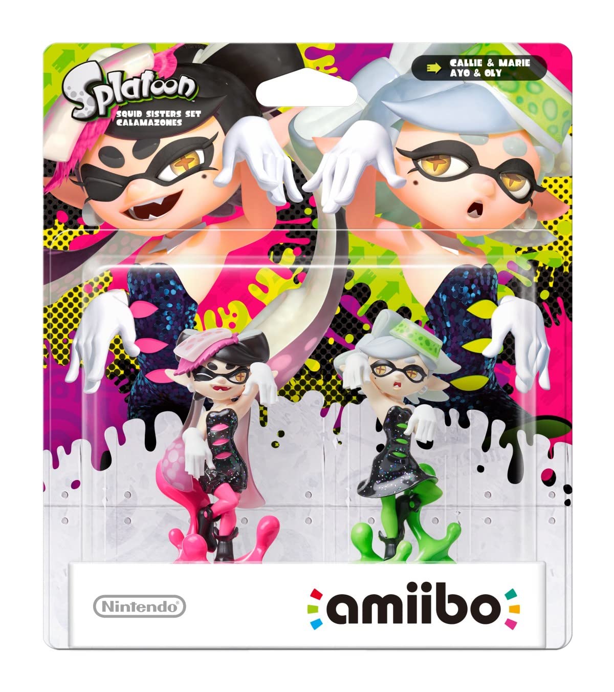 Nintendo - Figura Amiibo Splatoon Mar Y Tina, Pack De 2 Unidades
