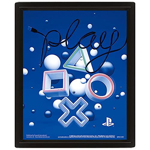 Nintendo Playstation - Poster 3d Symbols