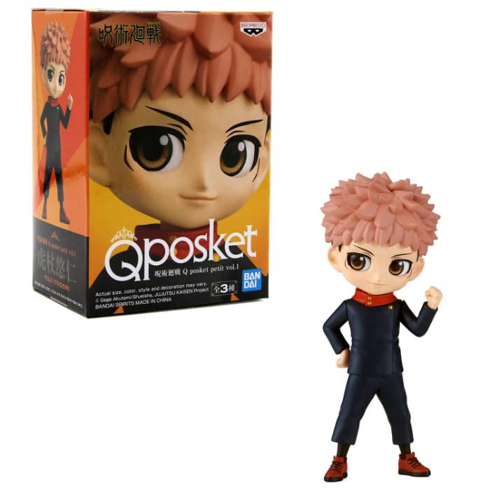 Banpresto Jujutsu Kaisen - Qposket Mini - Yuji Itadori - Figurine 7cm Vers.A