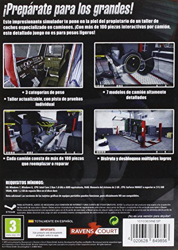 Truck Mechanic Simulator 2015 Pc [Pal Esp] - Nuevo