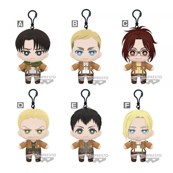 Banpresto Figura Attack On Titan - Tomonui Plush Assort Series 2 15cm Multicolor Bp19192