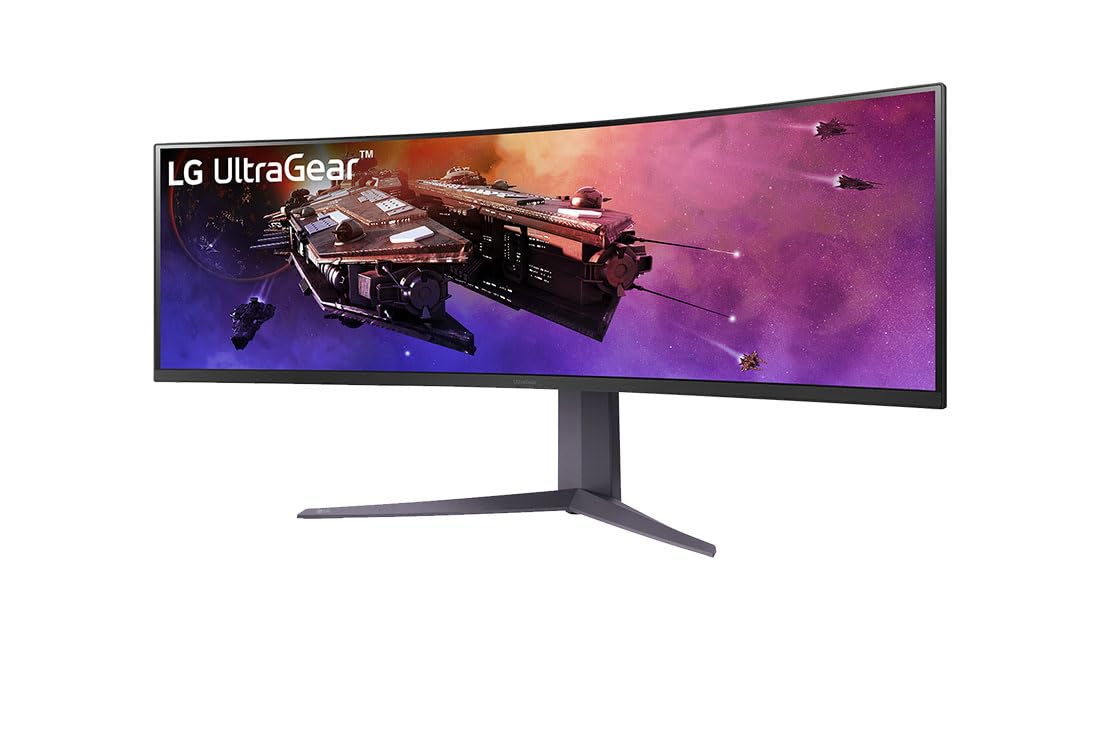 Monitor Gaming Ultrapanorámico Curvo LG UltraGear 45GR75DC-B 44.5'/ Dual QHD/ 1ms/ 200Hz/ VA/ Regulable en altura/ Negro