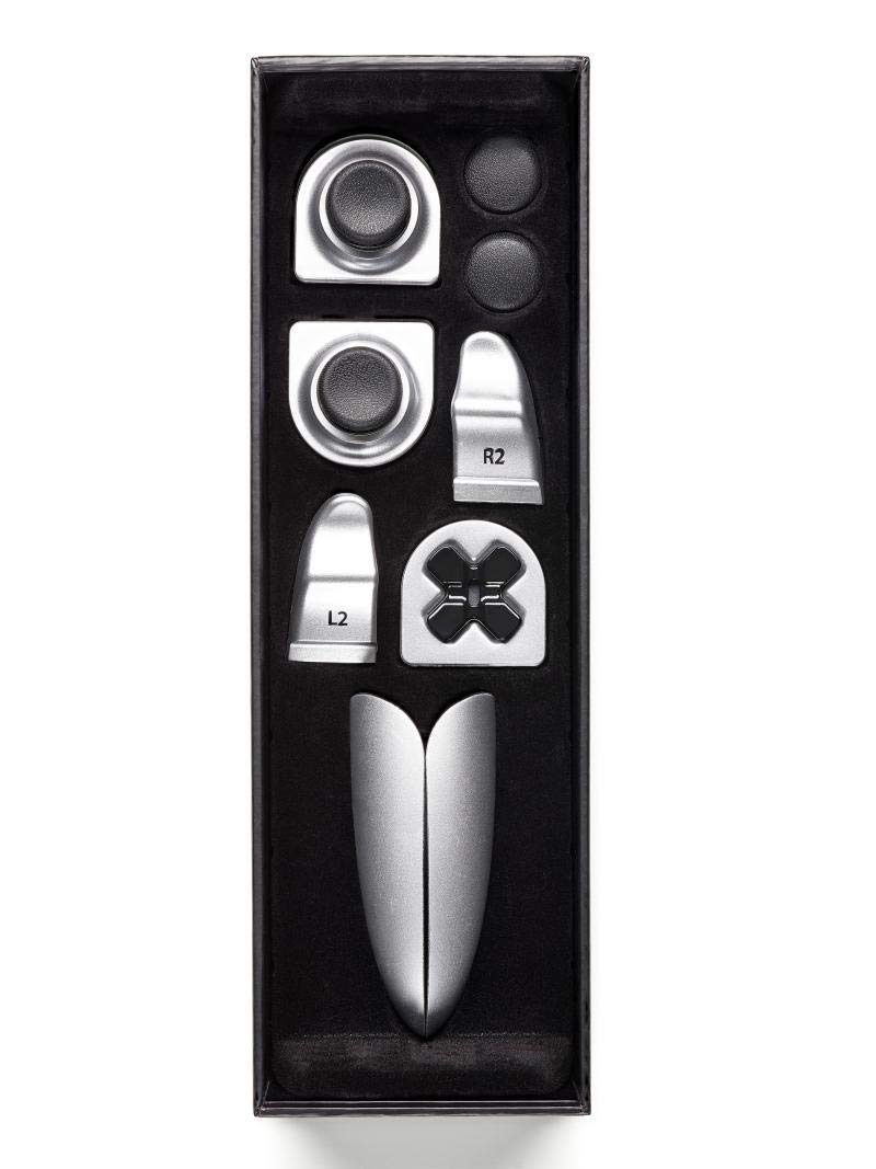 Thrustmaster - Eswap Silver Color Pack - Pack De 7 MóDulos Oficiales En Amarillo Y Negro Para El Eswap Pro Controller Para PS4 - /PC (PlayStation)