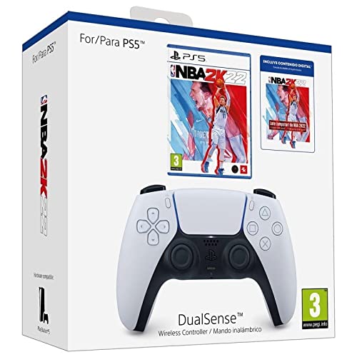 JEU SONY PS5 DUALSENSE BLANC + NBA2K22 (BON D'ACHAT)