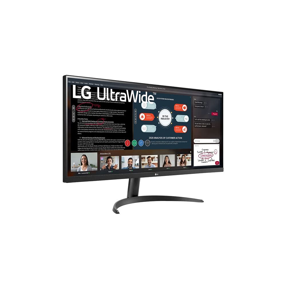Monitor Profesional Ultrapanorámico LG 34WP500-B 34'/ WFHD/ Negro