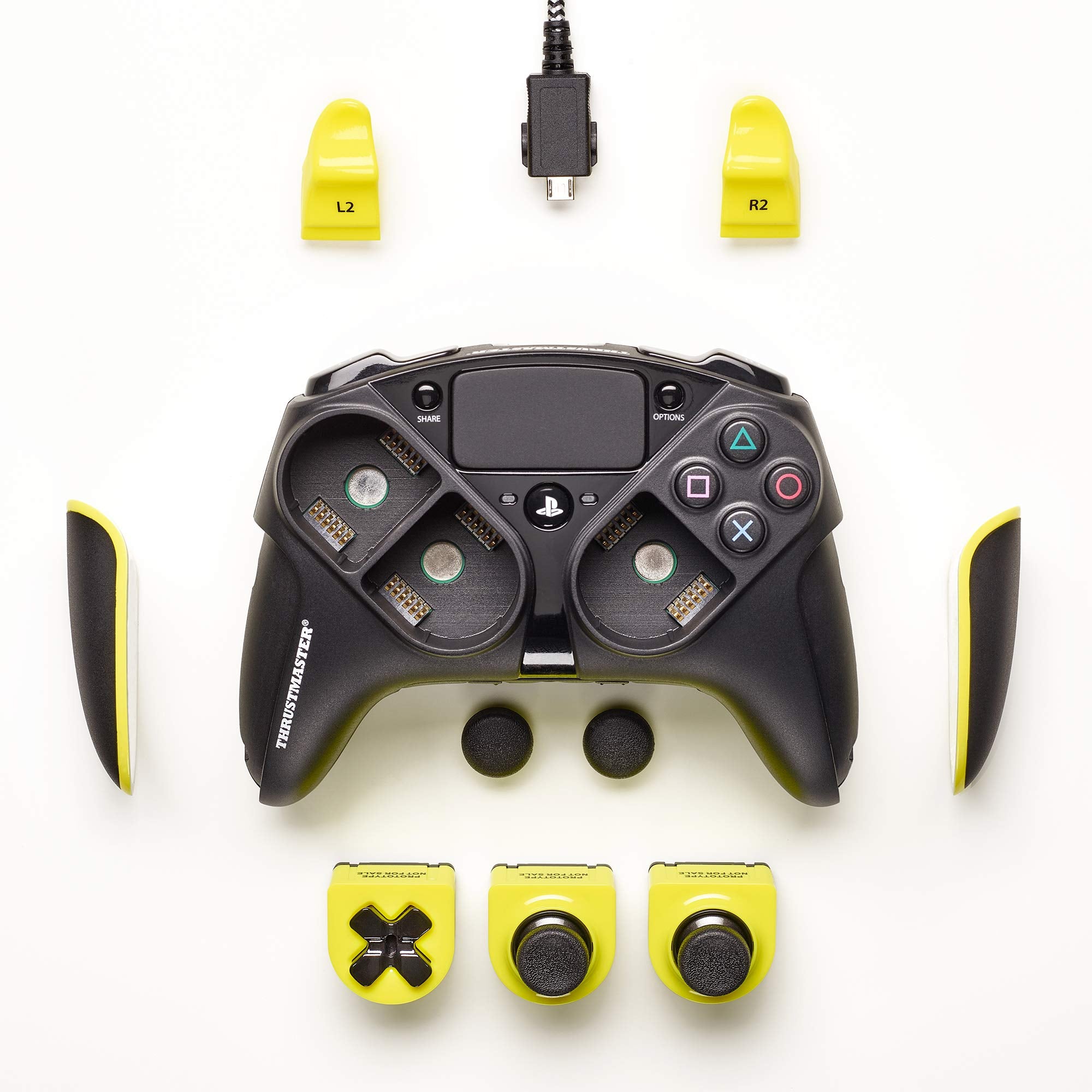 Thrustmaster - Eswap Yellow Color Pack - Pack De 7 MóDulos Oficiales En Amarillo Y Negro Para El Eswap Pro Controller Para PS4 - /PC (PlayStation)