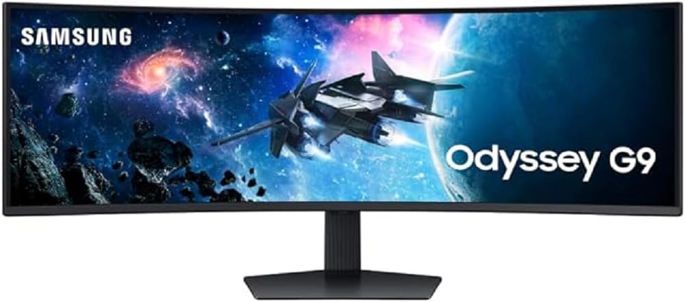Monitor Gaming Ultrapanorámico Curvo Samsung Odyssey G9 OLED S49CG950EU 49'/ Dual QHD/ 1ms/ 240Hz/ VA/ Negro