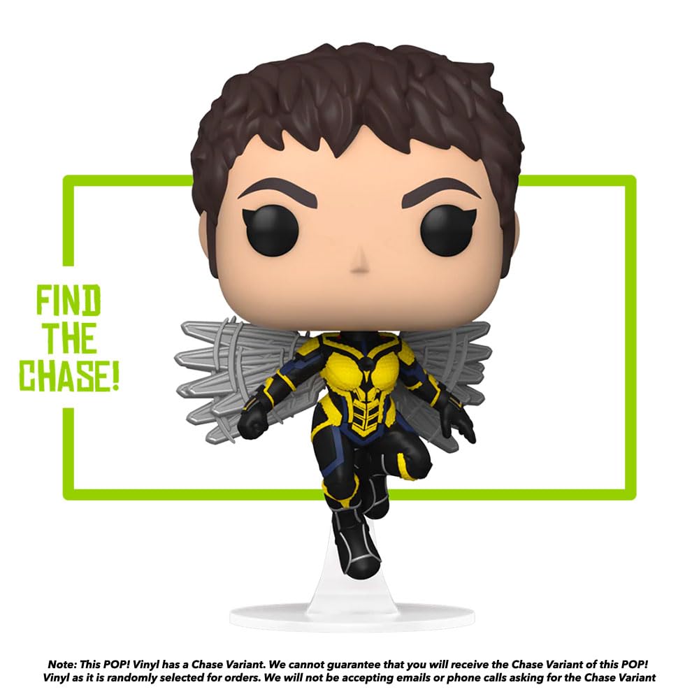 Funko Pop! Vinyl Marvel: Ant-Man Quantumania - Wasp - 1/6 De Probabilidades De Obtener La Rara Variante Chase - Figura De Vinilo Coleccionable - Idea De Regalo- Mercancia Oficial - Movies Fans