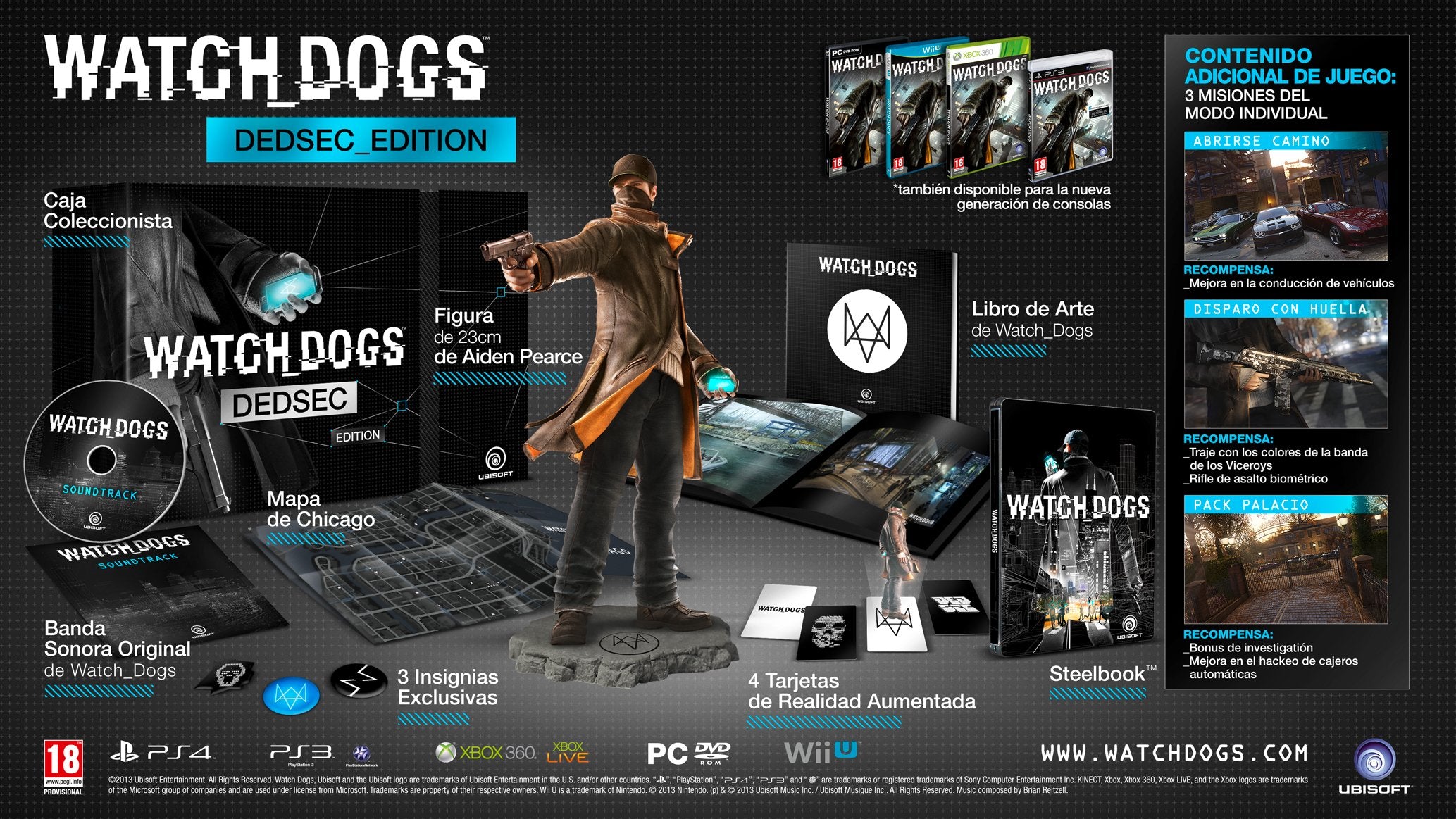 Watch Dogs - De DS - EC Edition PS3 [PAL ESP] - Nuevo