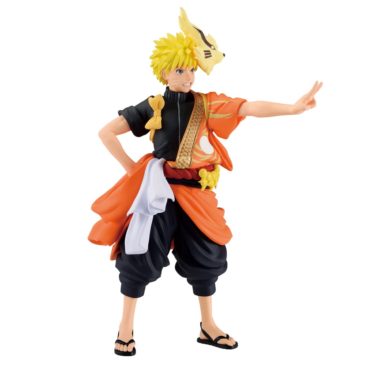 Banpresto, Figurine Naruto Uzumaki Naruto Shippuden (Costume d'animation 20e anniversaire) 16 cm, Multicolore BP88196