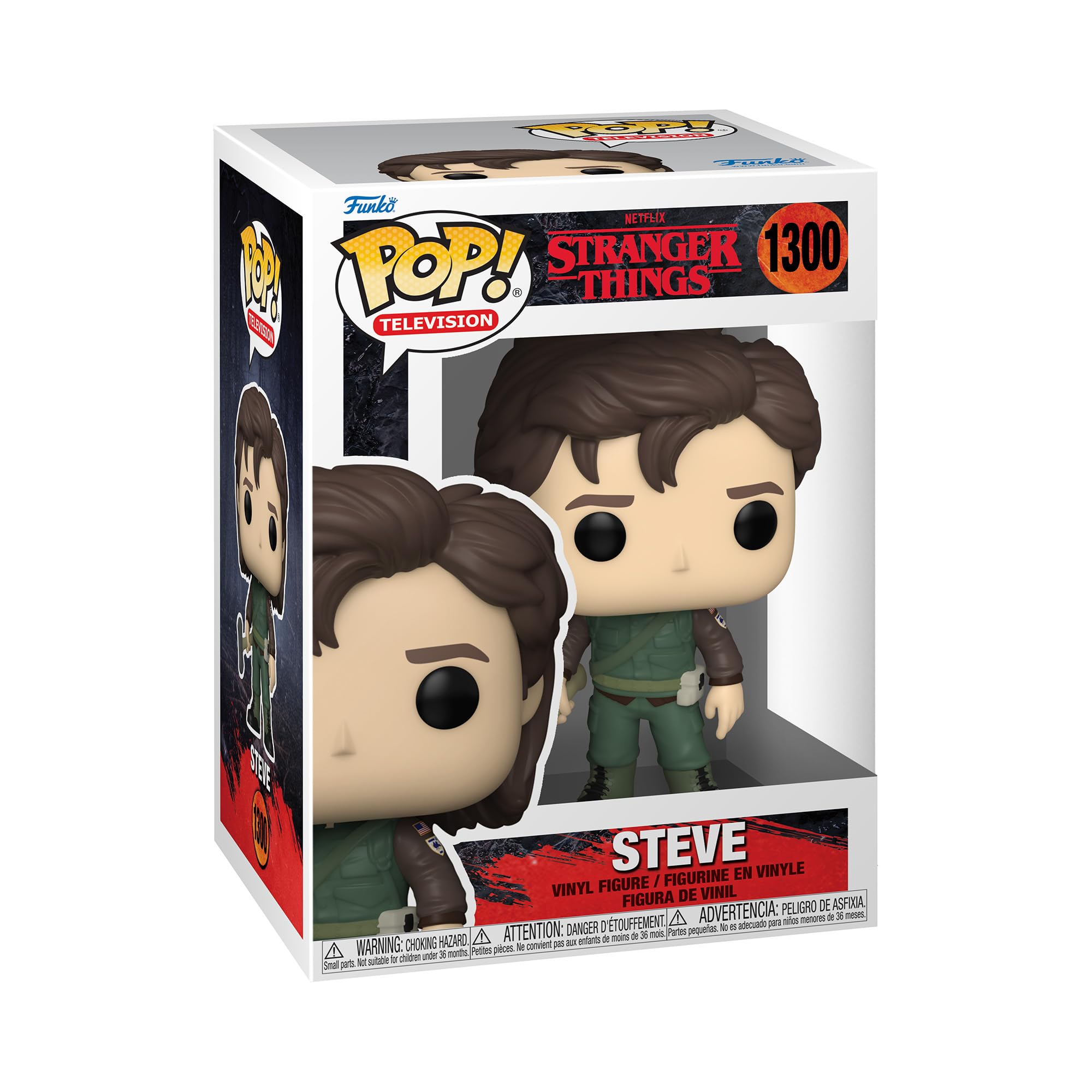 Funko Pop! Tv: Stranger Things - Steve Harrington H - Figura De Vinilo Coleccionable - Idea De Regalo- Mercancia Oficial - Juguetes Para NiñOs Y Adultos - Tv Fans - MuñEco Para Coleccionistas