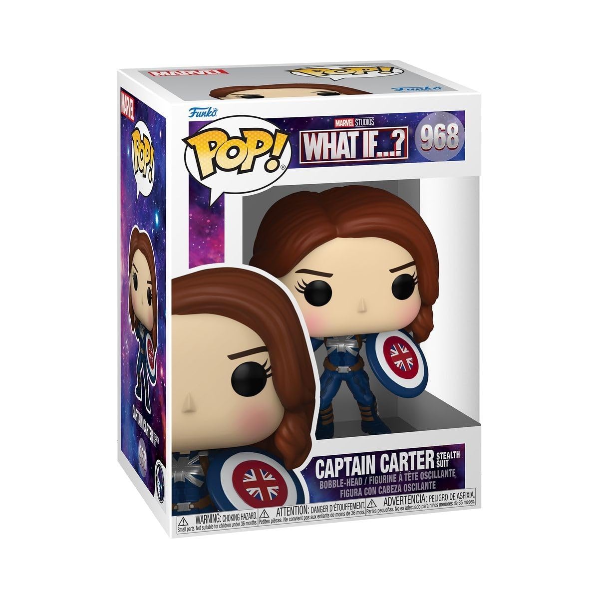 Funko Pop! Marvel - What If - Captain Carter - Marvel What If - Figura De Vinilo Coleccionable - Idea De Regalo- Mercancia Oficial - Juguetes Para NiñOs Y Adultos - Tv Fans
