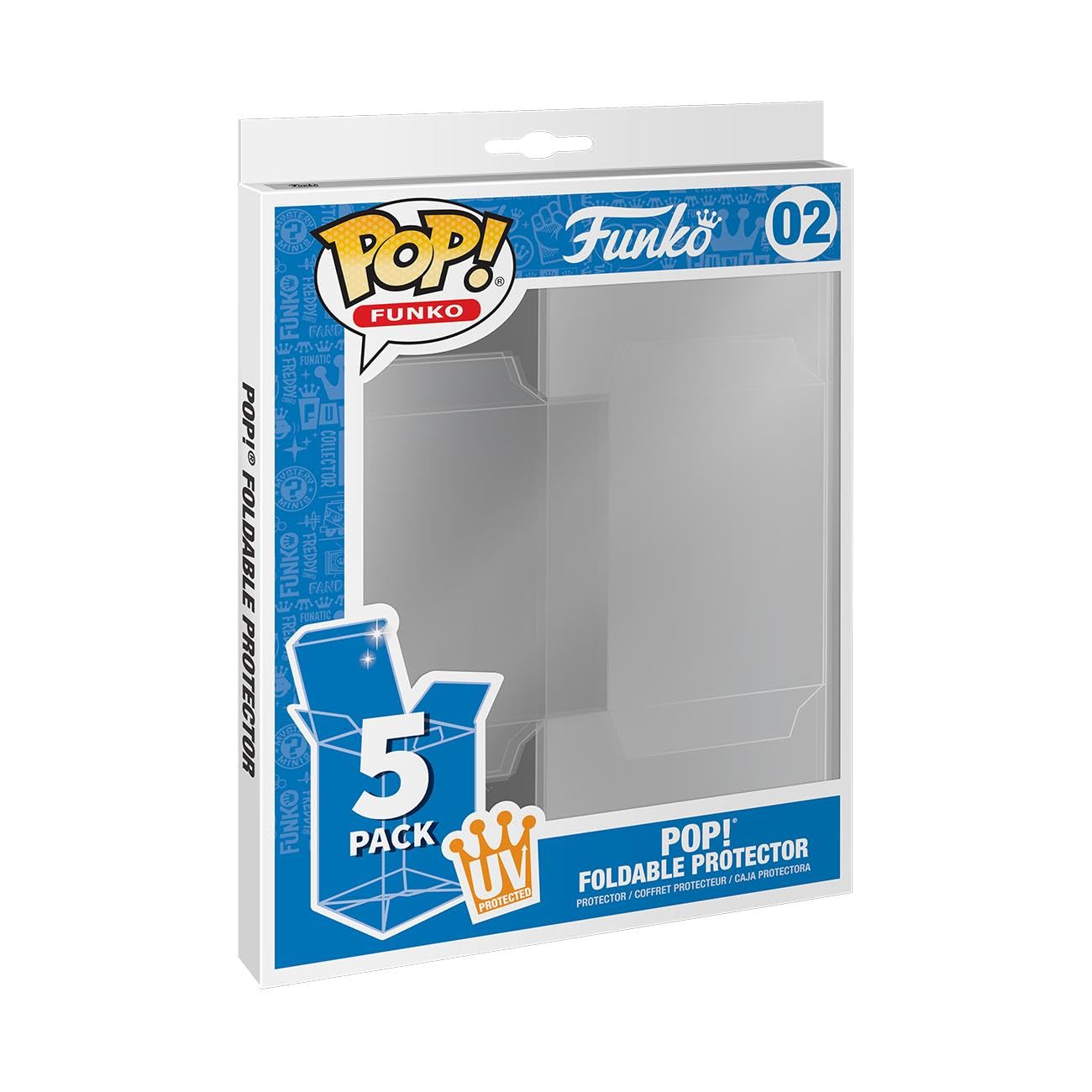 Funko Pop 5 Pack Foldable - Caja Premium Protectors Pop! Figuras De Vinilo Coleccionables - Almacenamiento Duradero, Transparente Y Apilable
