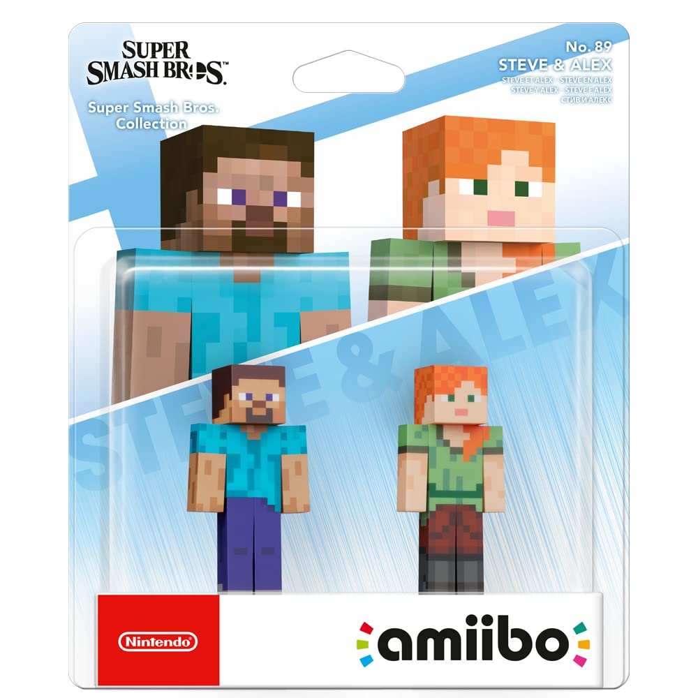 Nintendo AMIIBO : Super Smash Bros. Collection - Steve/Alex (Minecraft) - N° 89 (Double Pack) (Multi)