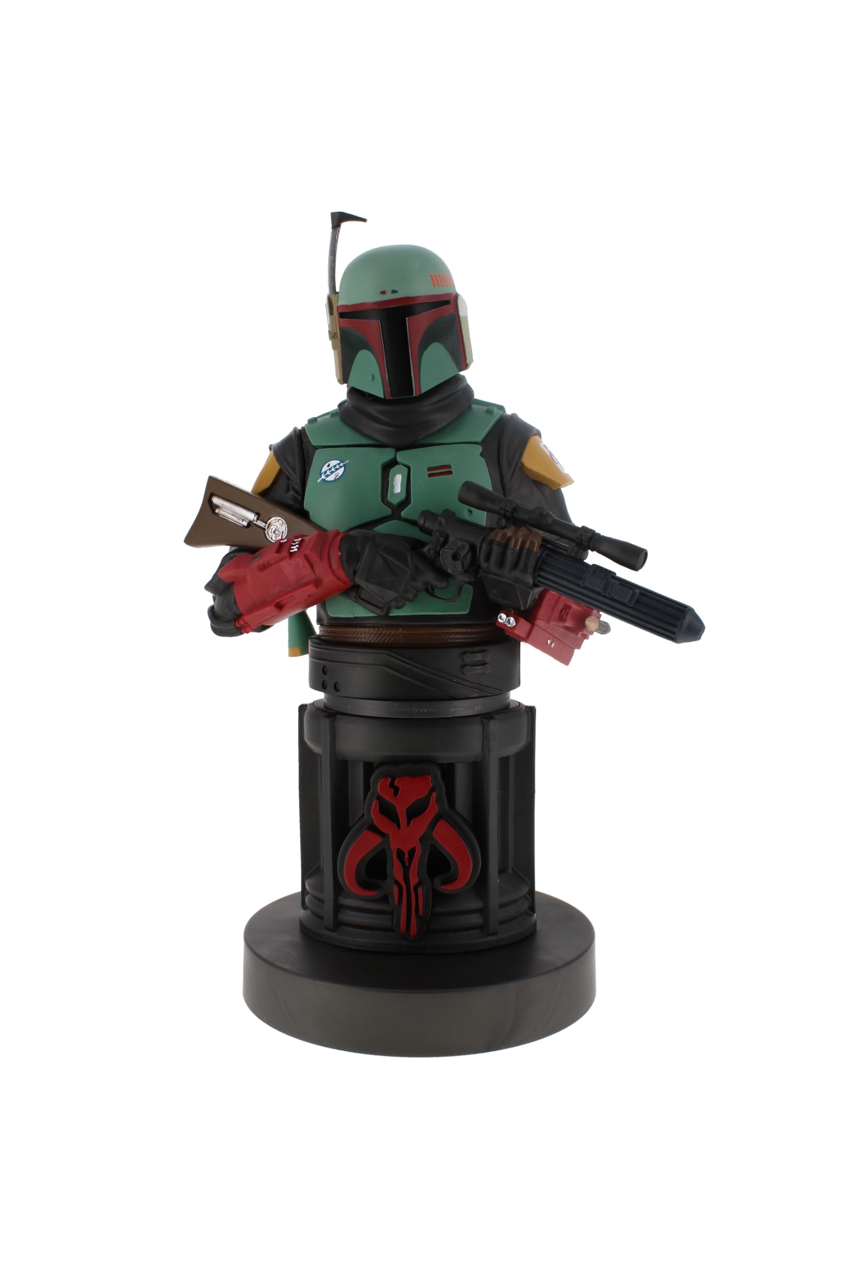 Cable Guys - Star Wars Boba Fett The Mandalorian Gaming Accessories Holder & Phone Holder For Most Controller ( XBOX - , Play Station, Nintendo Switch) & Phone